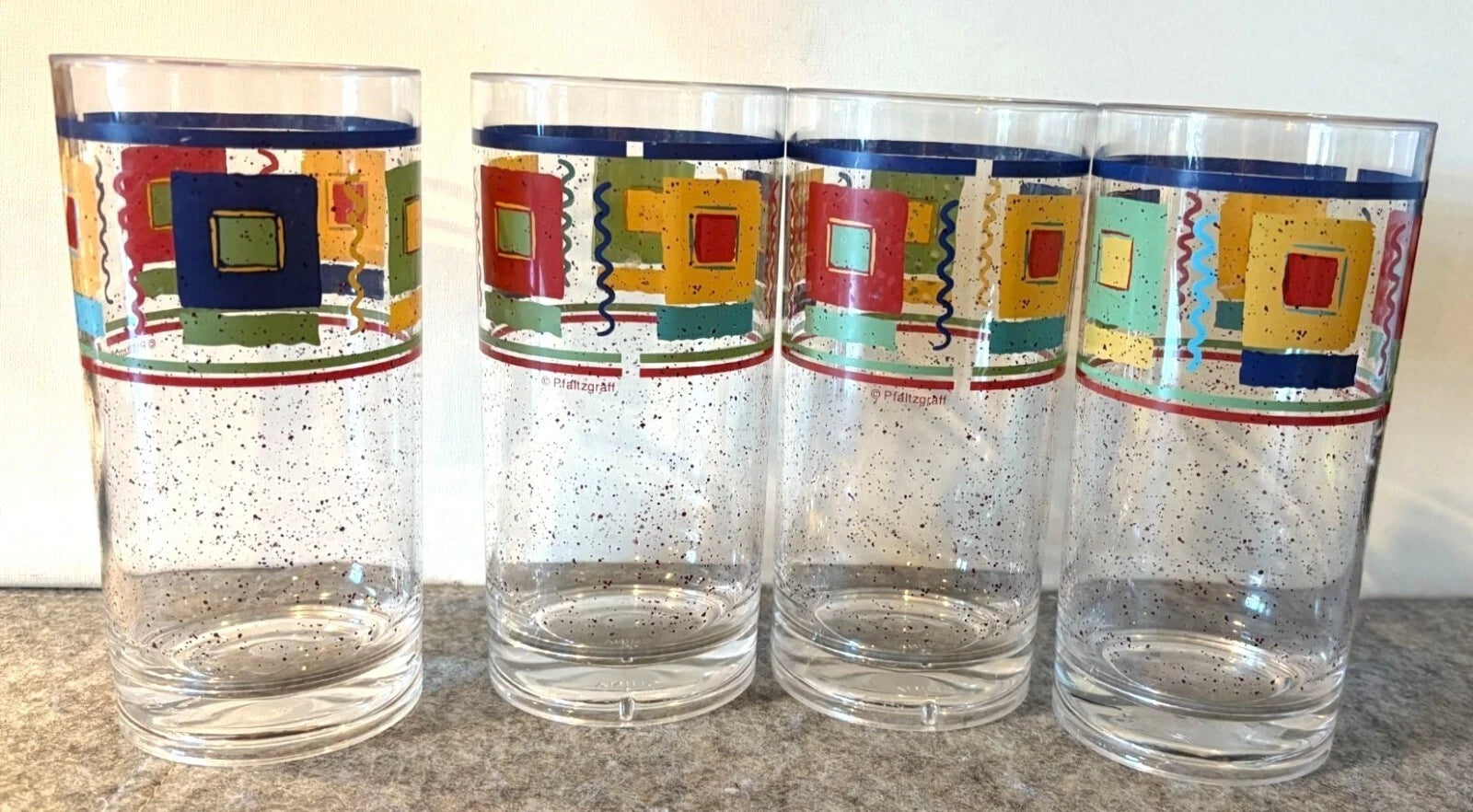 4 Phaltzgraff Acrylic 6 1/4 " Tumblers #2728 | eBay