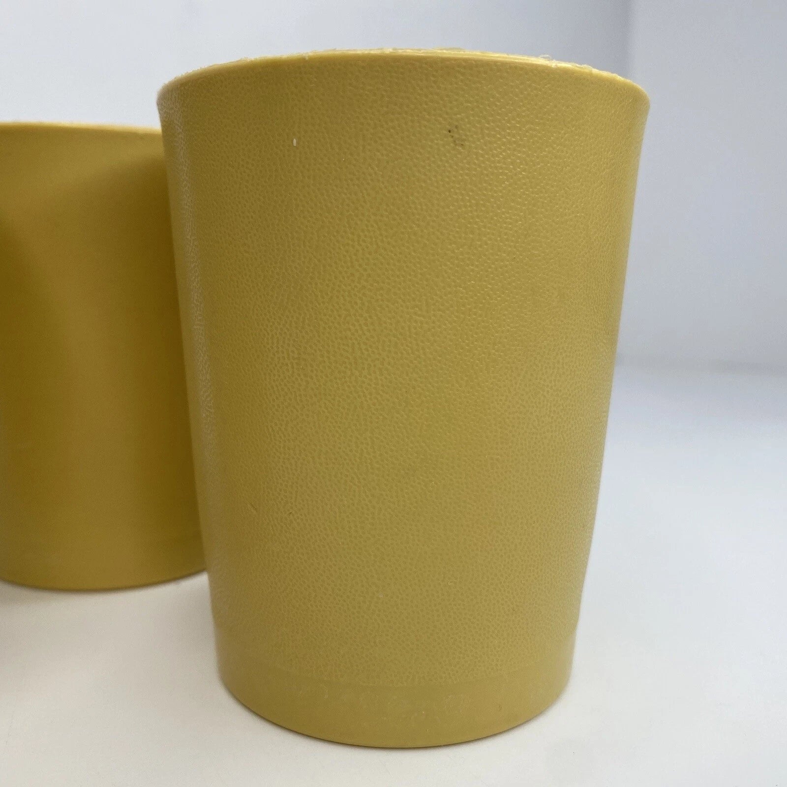 Vintage TUPPERWARE Juice Cups/Tumblers Set of 3 Mustard Yellow #1251 6 ounce | eBay
