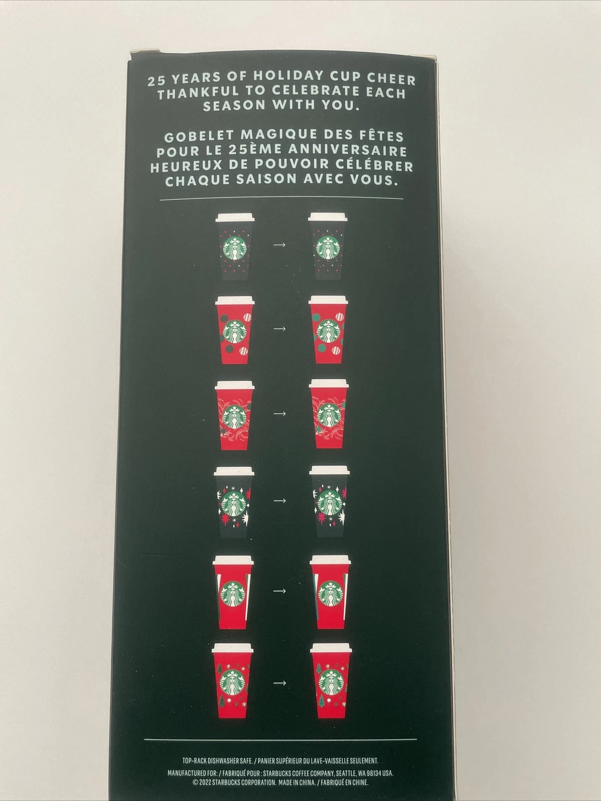 Starbucks 2022 | Holiday Color Changing Reusable Hot Cups 6-Pack 16oz NEW | eBay