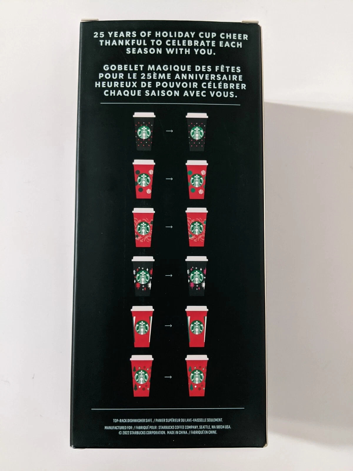 2022 Holiday Starbucks 6 Reusable 16oz Hot Cups w/ Lids Christmas | eBay