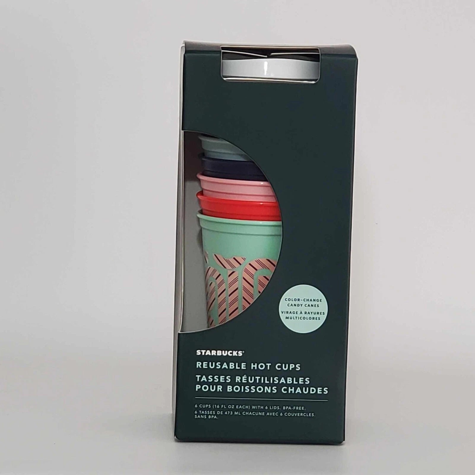 STARBUCKS Holiday 2020 6 Reusable Color Changing Hot Cups 16oz-NEW | eBay