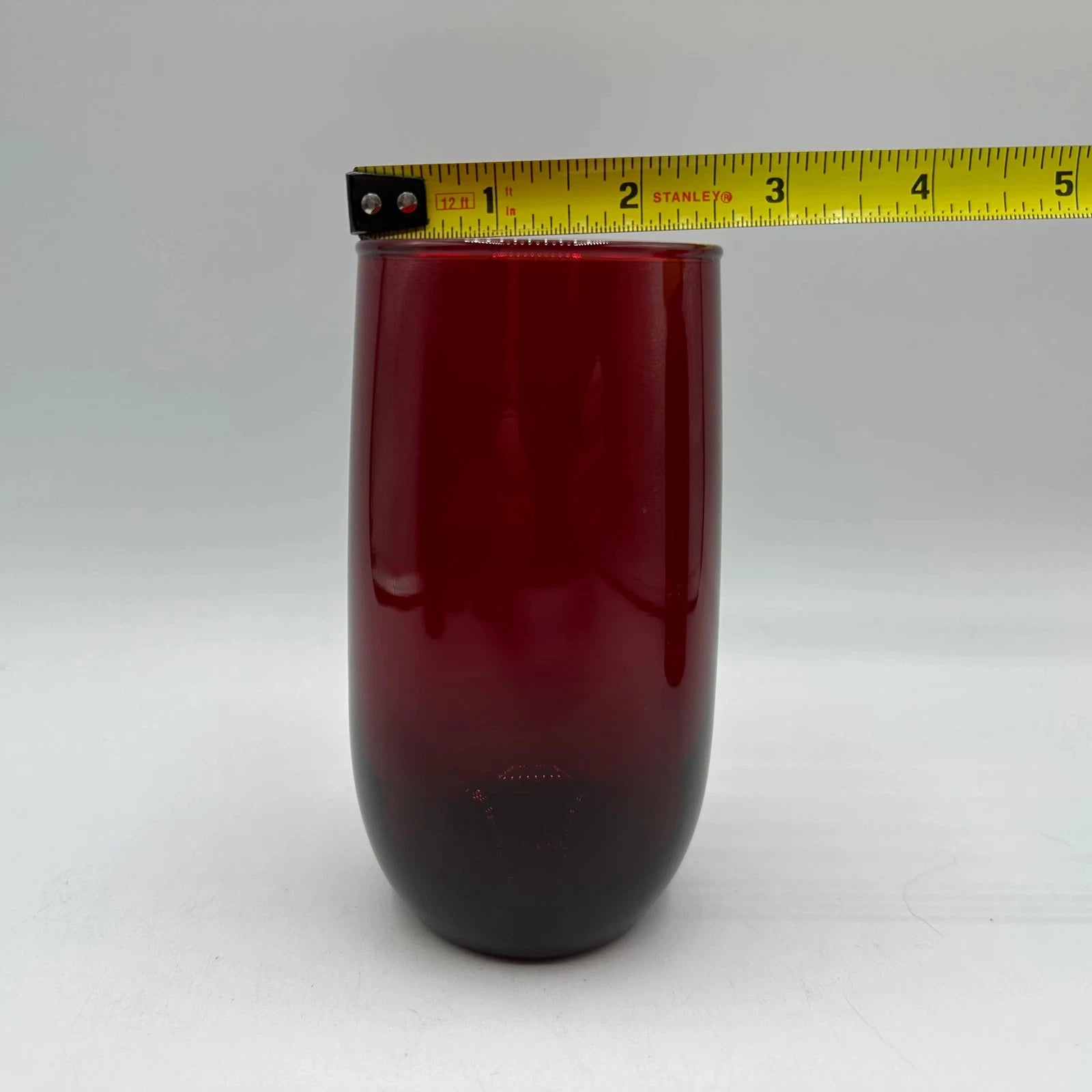 Anchor Hocking Ruby Red Roly Poly Tumbler, 5", Set of 6 | eBay