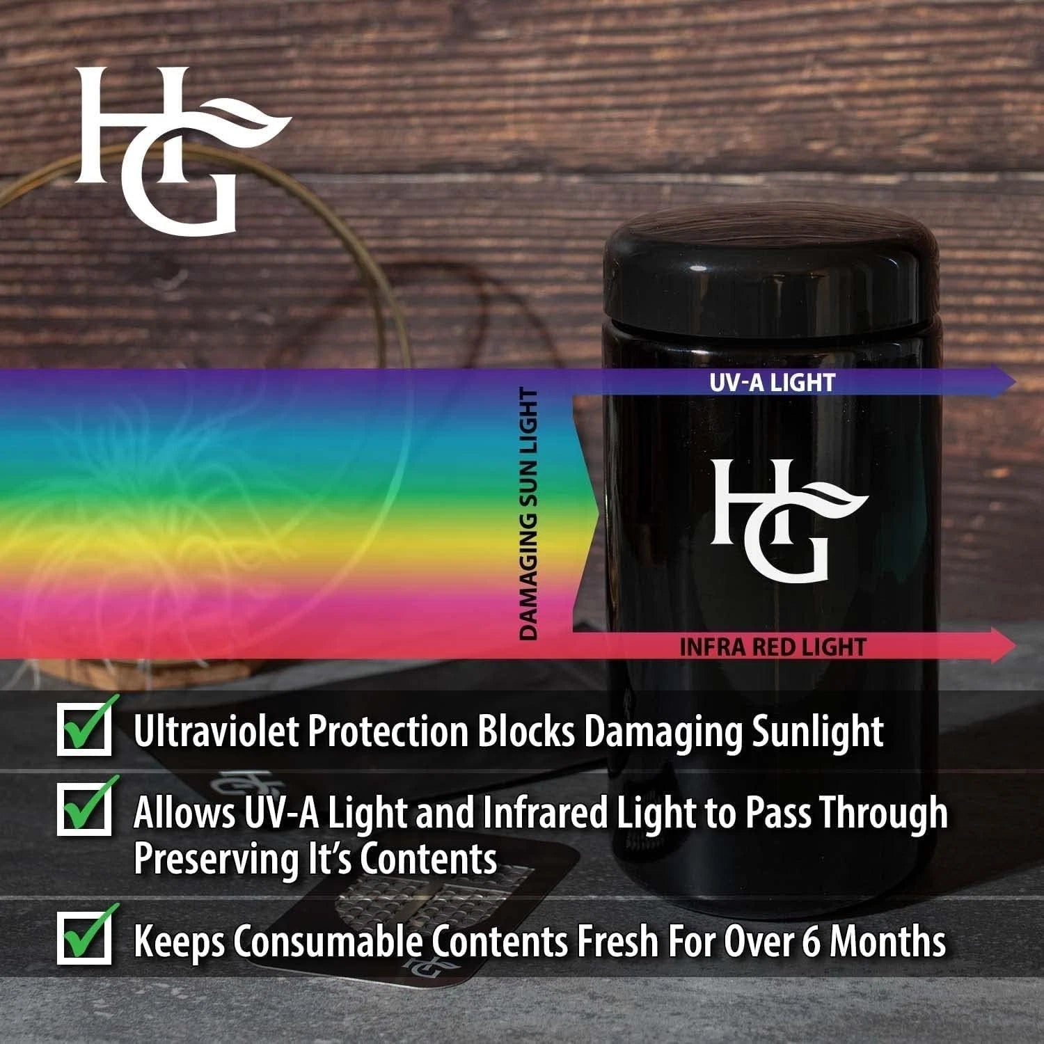 Durable Round Airtight Jar Set with UV Glass - Stylish Storage Solution | eBay