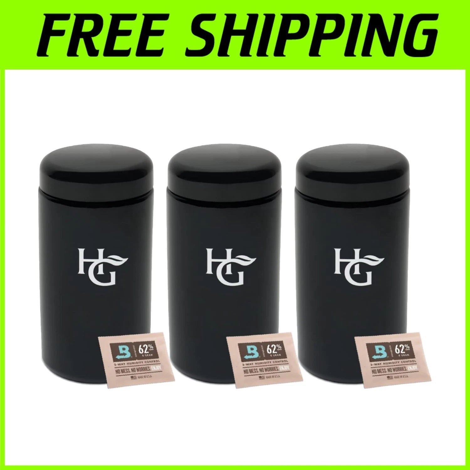 Set of 3 Stylish UV Protection Jars - Durable & Airtight for Long-Term Freshness | eBay