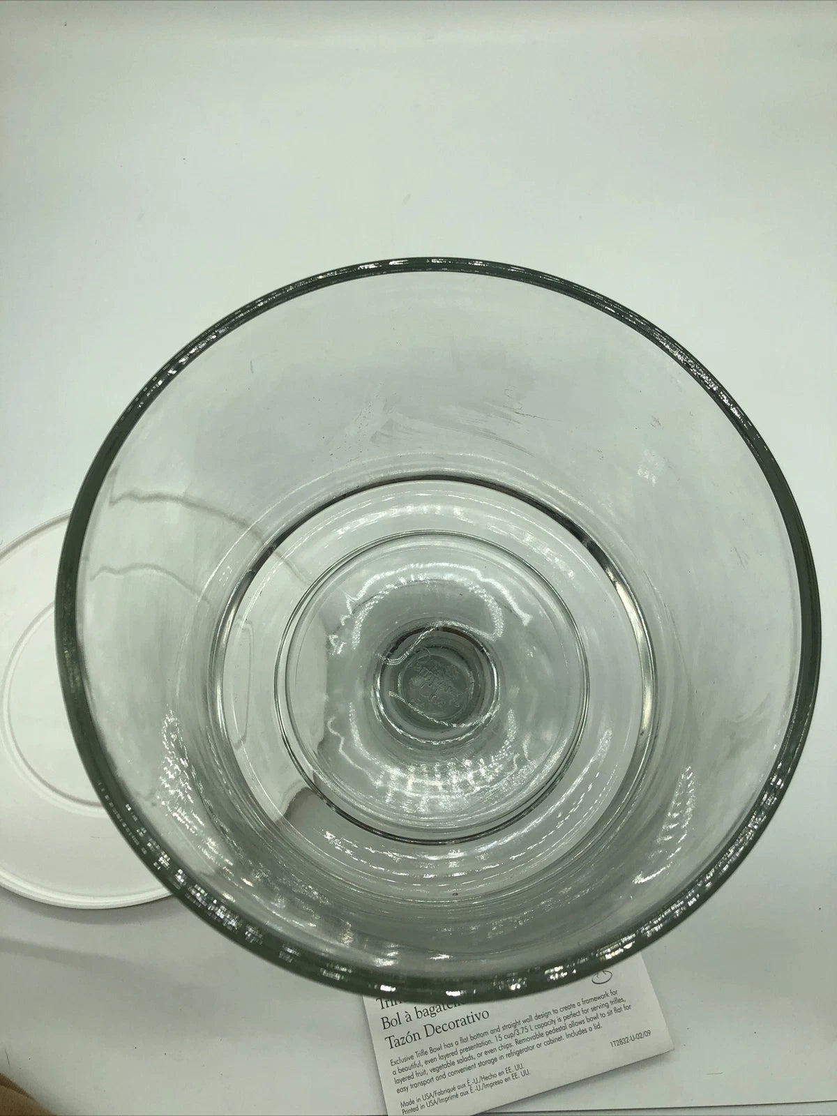 The Pampered Chef Glass Trifle Bowl #2832 Lid & Stand 15 Cup Capacity Retired | eBay
