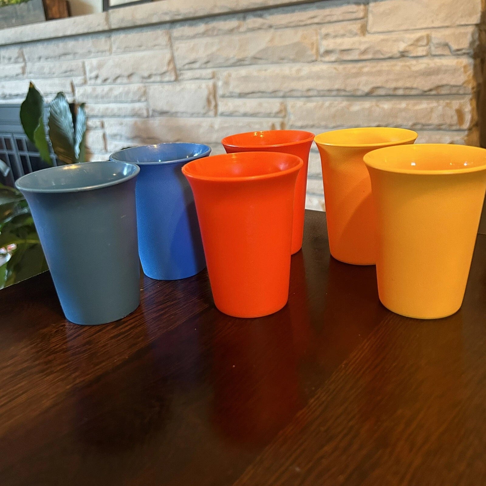 Lot of 6 Vtg Tupperware #109 Kids Bell Tumbler Cups 7 oz Primary Colors | eBay