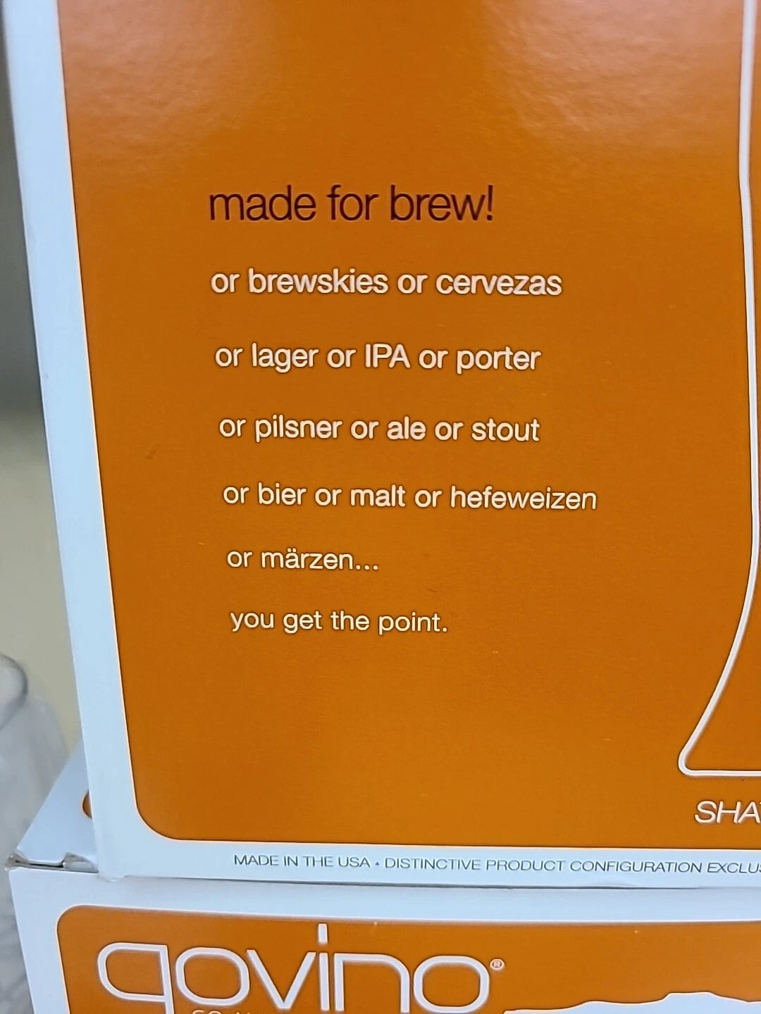 Govino Go Anywhere Beer Glasses 2 Boxes of 4 Reusable Shatterproof Recyclable | eBay