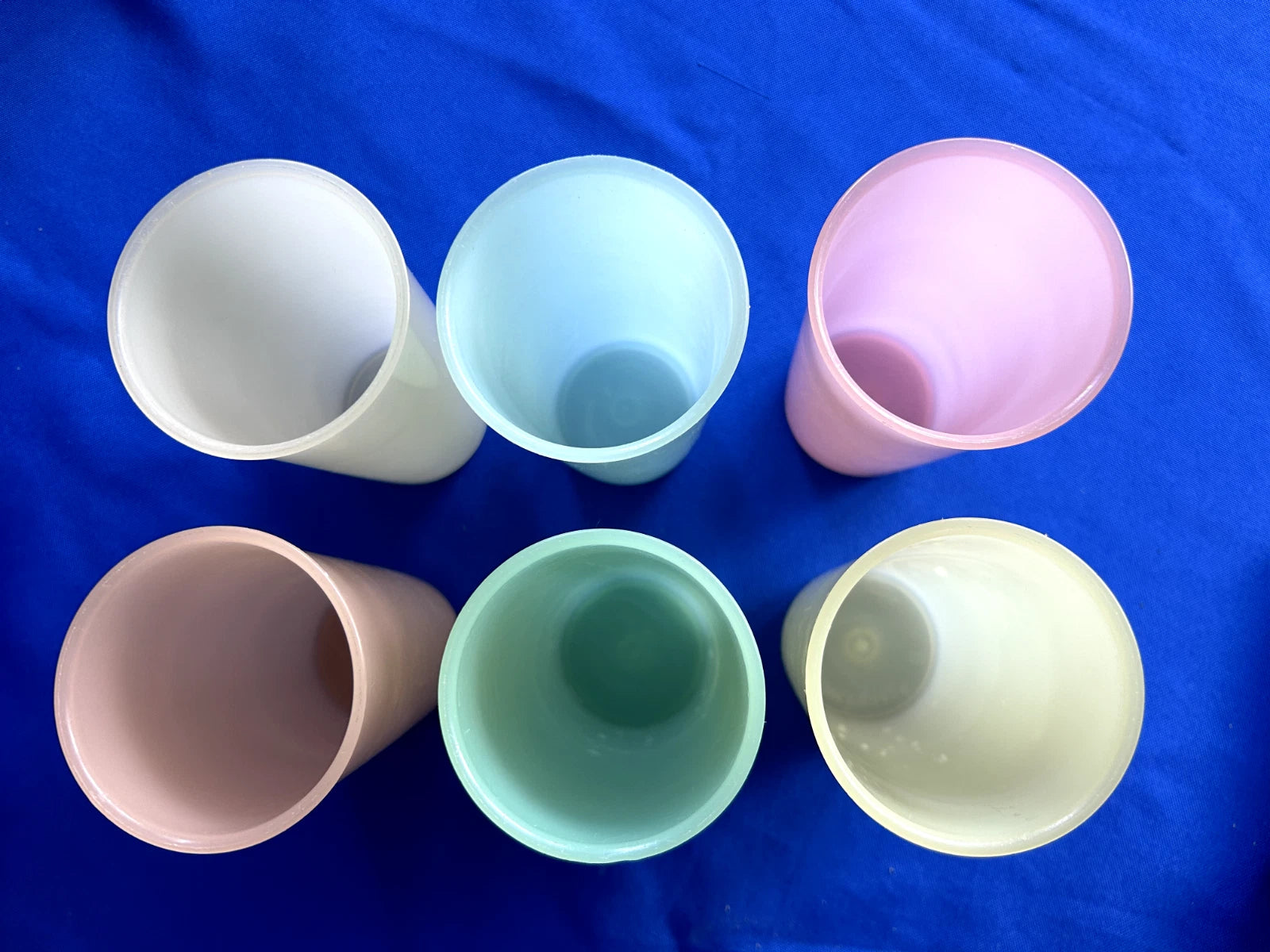 Lot of 6 Vintage Pastel Tupperware Cups Tumblers (some scratches etc) 5.75" | eBay