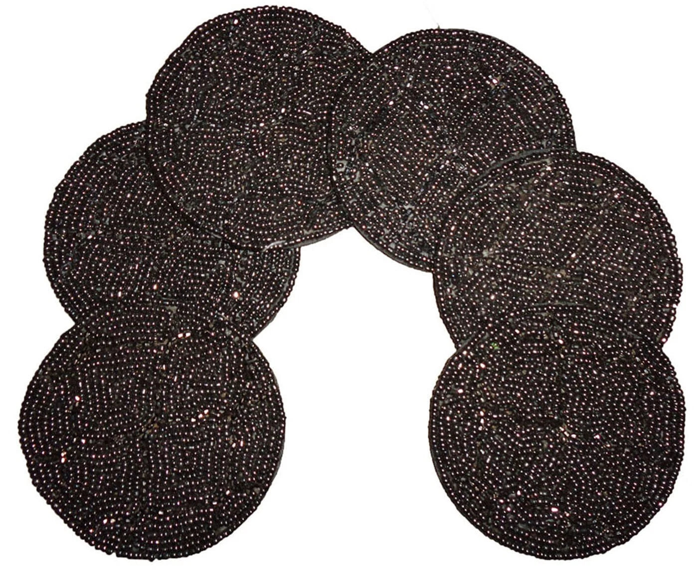 Wedding Coaster set of 6 drink coasters Handmade grey beads hand beaded gift | eBay