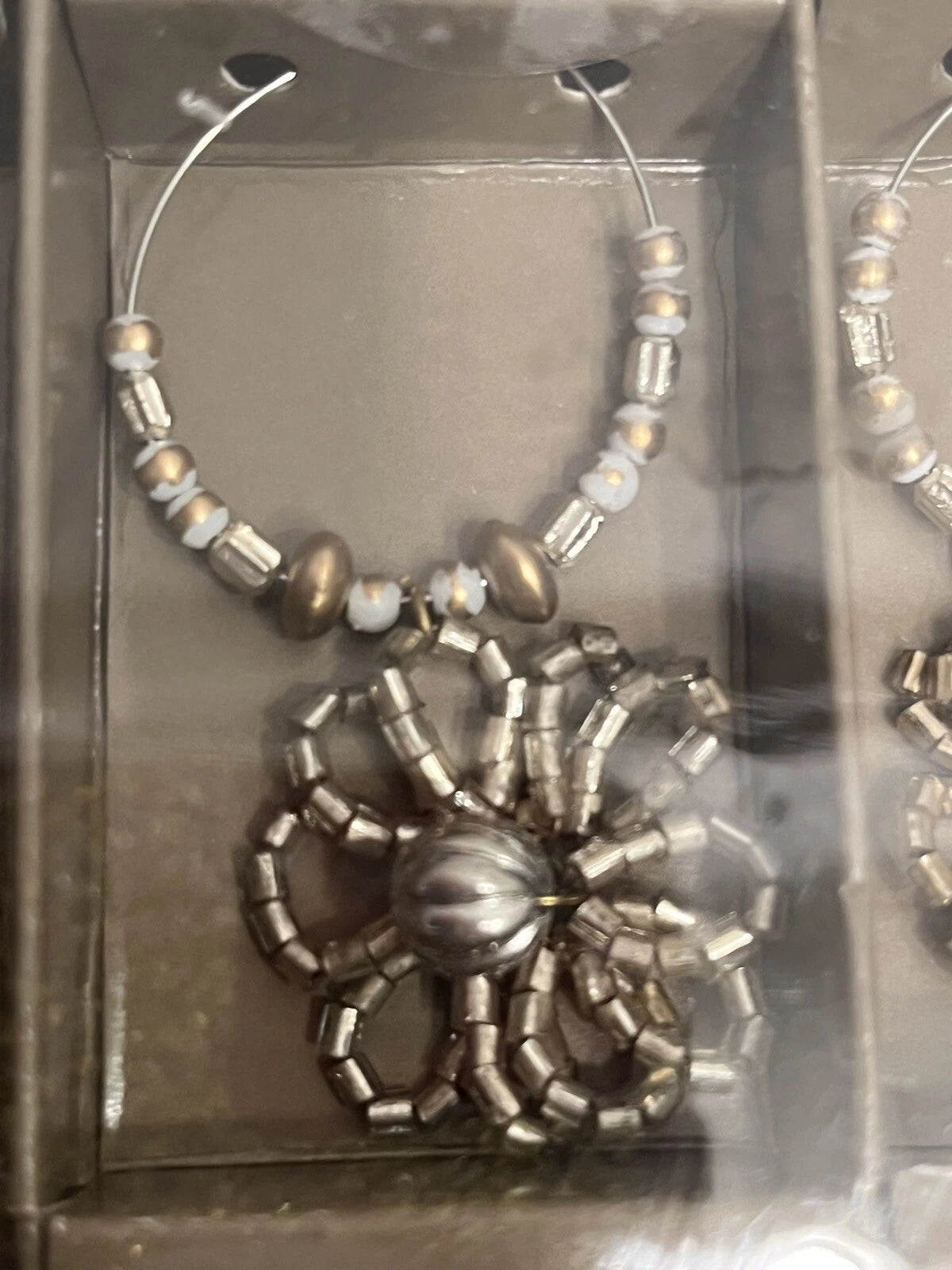 6 Boho Wine Glass Charms Pier 1 Beaded Flowers New in Pkg Set of 6 Bohemian Hip | eBay