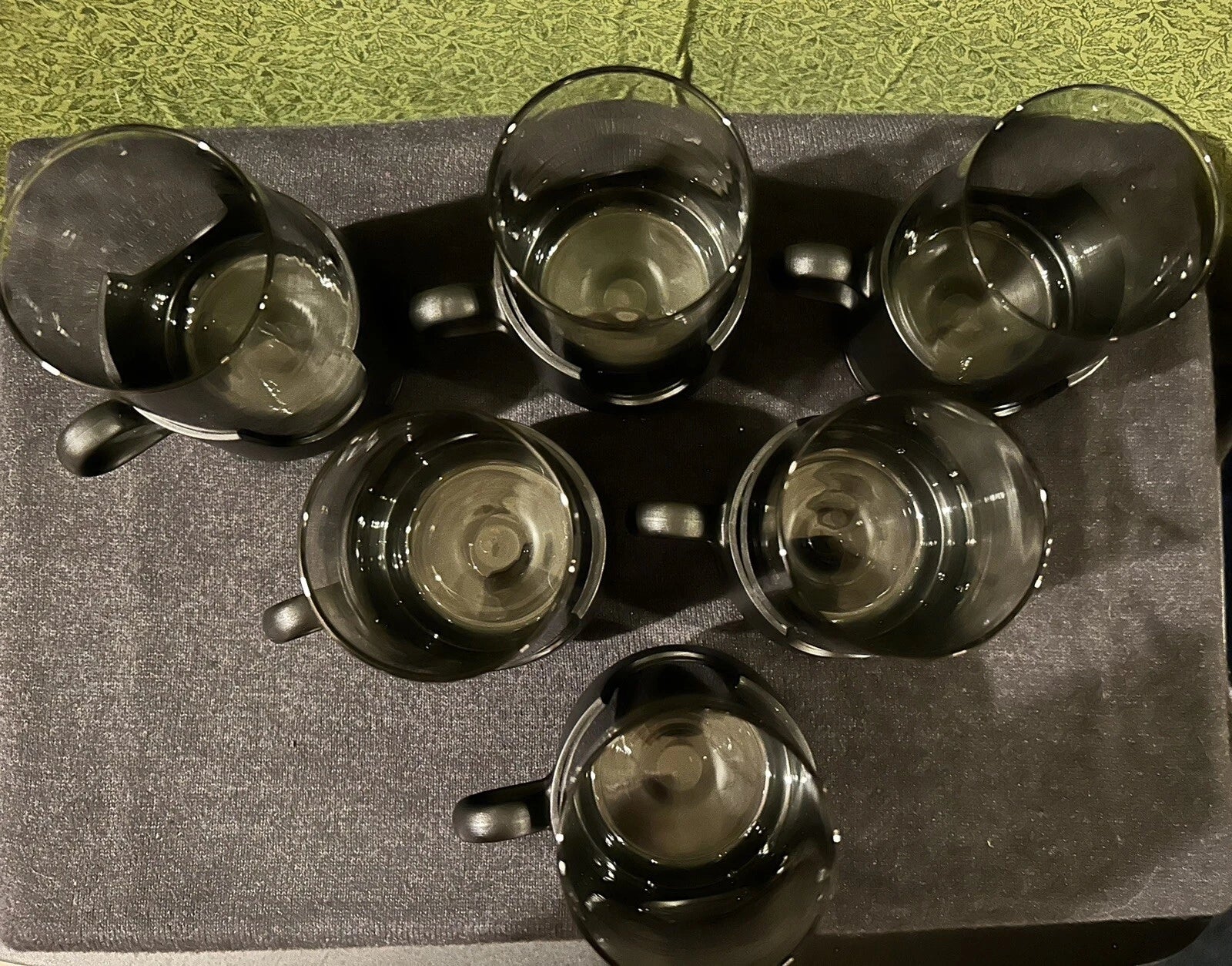 Glass Glas Snap By Corning 12oz Glasses With Black Snap-On Bases Set of 6 | eBay