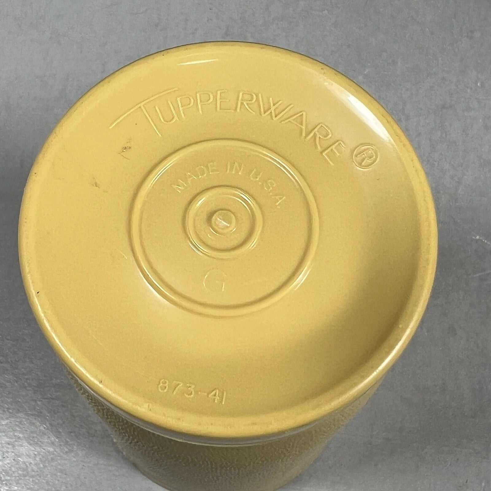 Set of 6 Tupperware Harvest Gold Stackable Tumblers 12oz Cups 873 USA Vintage | eBay