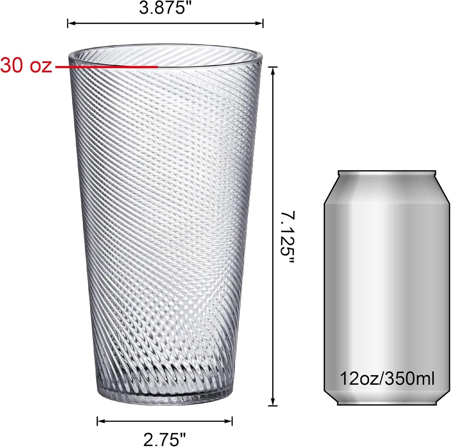 Amazing Abby Breeze - 30-Ounce Plastic Tumblers (Set of 6), All-Clear Reusable C | eBay