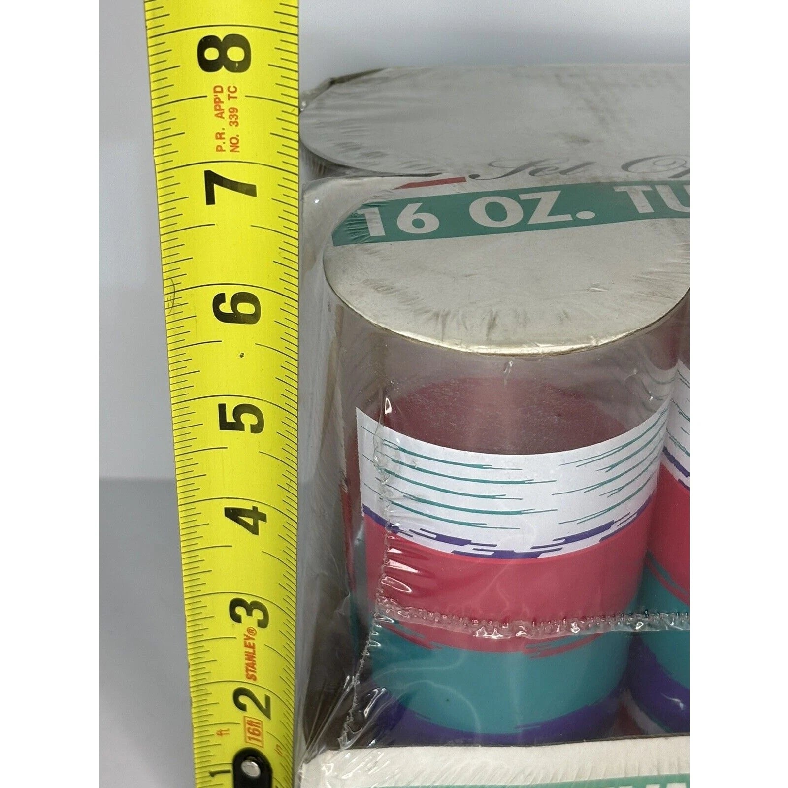 NWT Vintage Summer Set of 4 Hi-Ball Tumblers 16 oz Retro Acrylic Cup 90s? | eBay