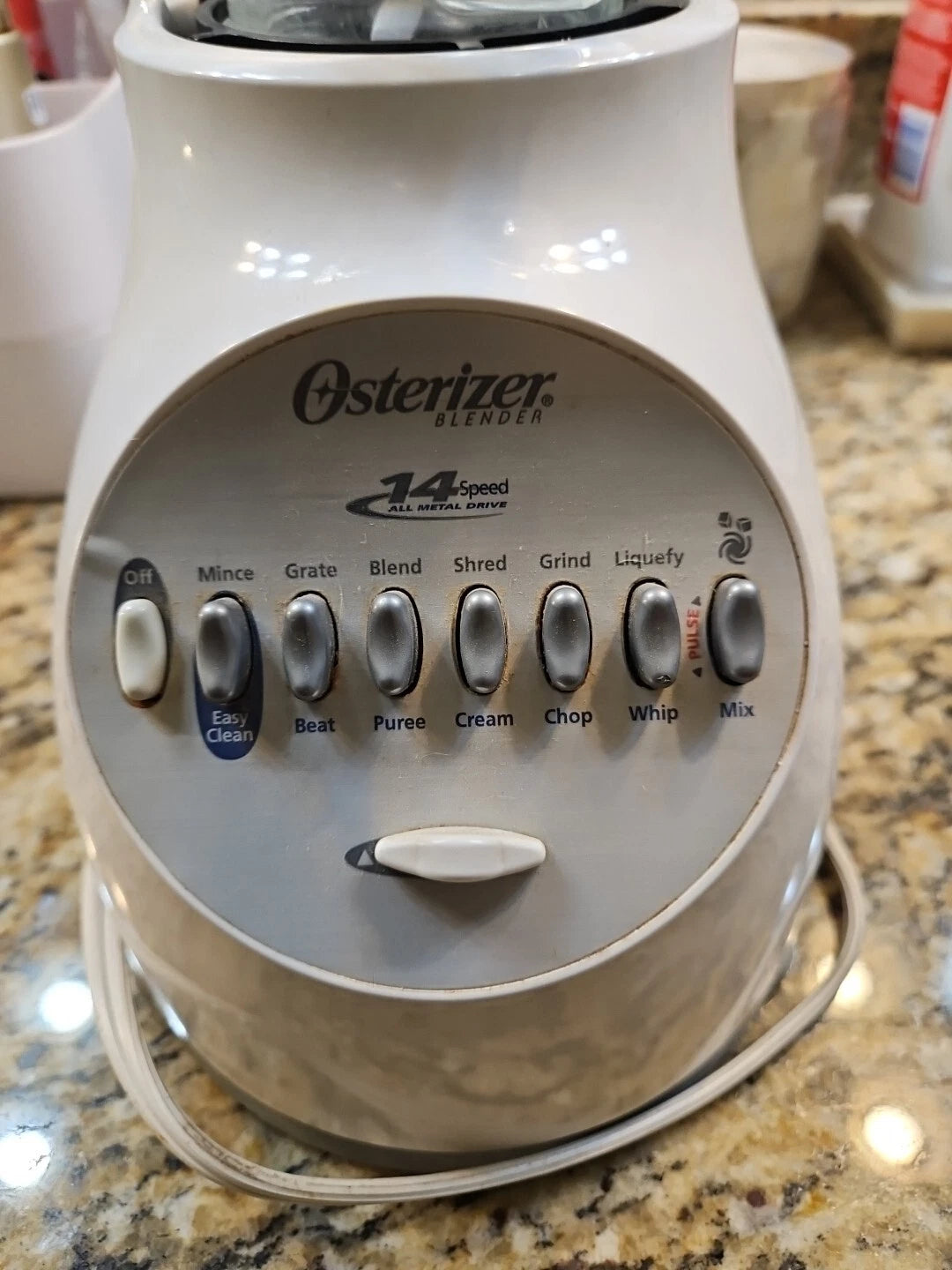 Oster BLSTMG-B 8 Speed Glass Jar Blender 6-Cup White VINTAGE. WORKS GREAT | eBay