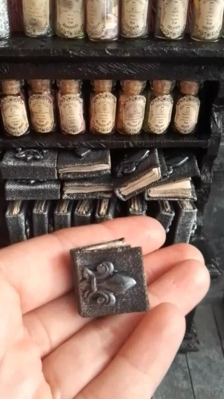 SET Dollhouse miniature Halloween Book and Potion Witch fairy accessory 1/12 1/6 | eBay