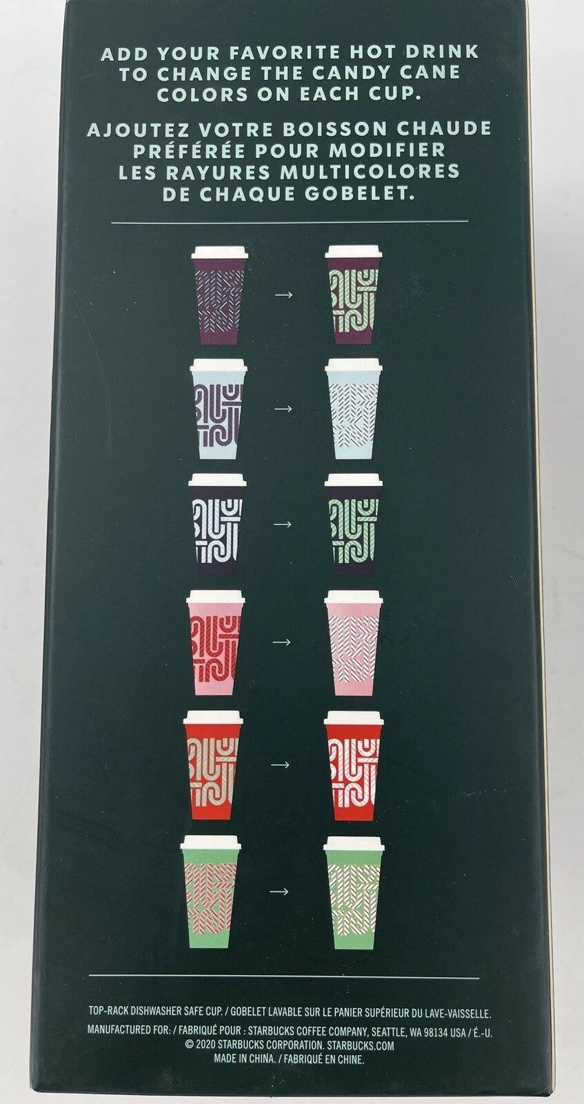 Starbucks Color Changing Hot Cups Holiday 2020 6 Cups 16 fl oz each NEW NIB | eBay