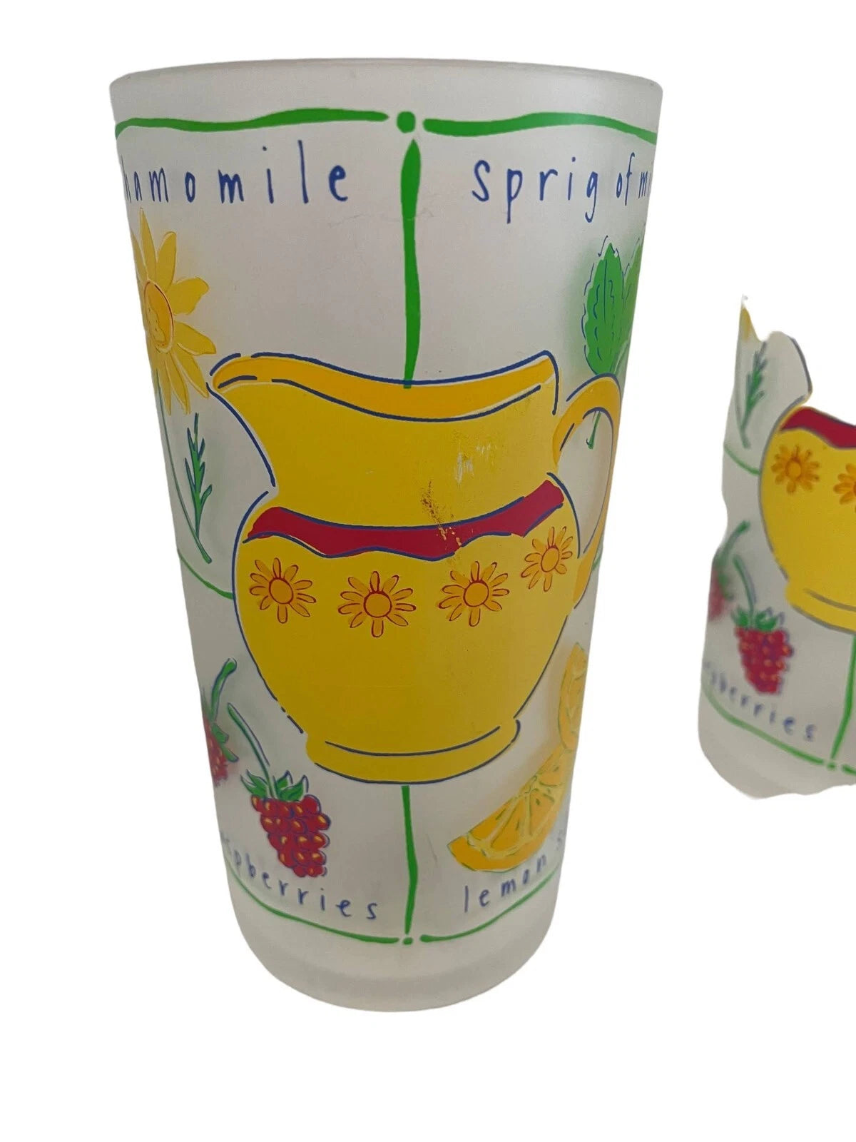 Precision Craft Frosted Beverage Tumblers 4 1/3" Iced Tea Recipe Lot 4 Canada 6 | eBay