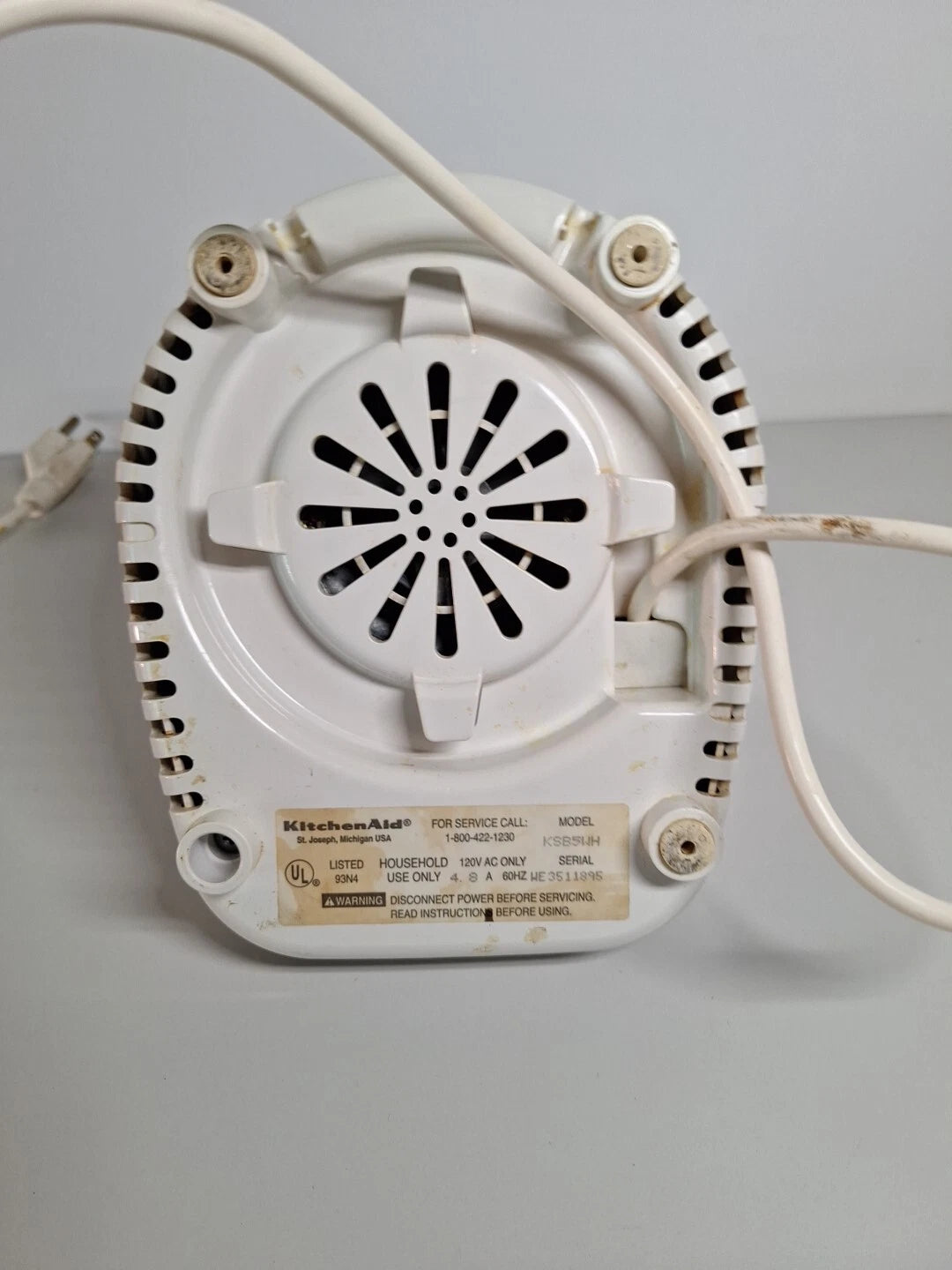 KitchenAid 5 Speed Ultra Power Blender 40 Ounce Model KSB5WH3 White TESTED READ | eBay