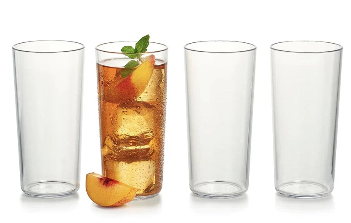 New 14oz Tupperware Clearly Elegant Acrylic Tumblers Set of 4 New! | eBay