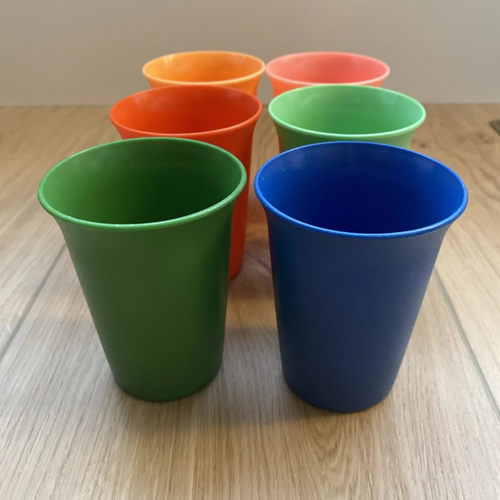 Vintage Tupperware Set of 6 Bell Tumblers 7oz #109 Toddler Cups Made in USA | eBay