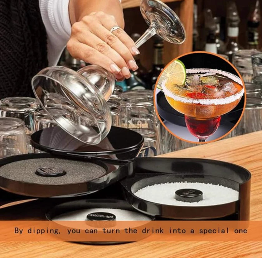 Margaritaville 3-Tier Bar Glass Rimmer for Salt, Margarita & Cocktail Prep | eBay