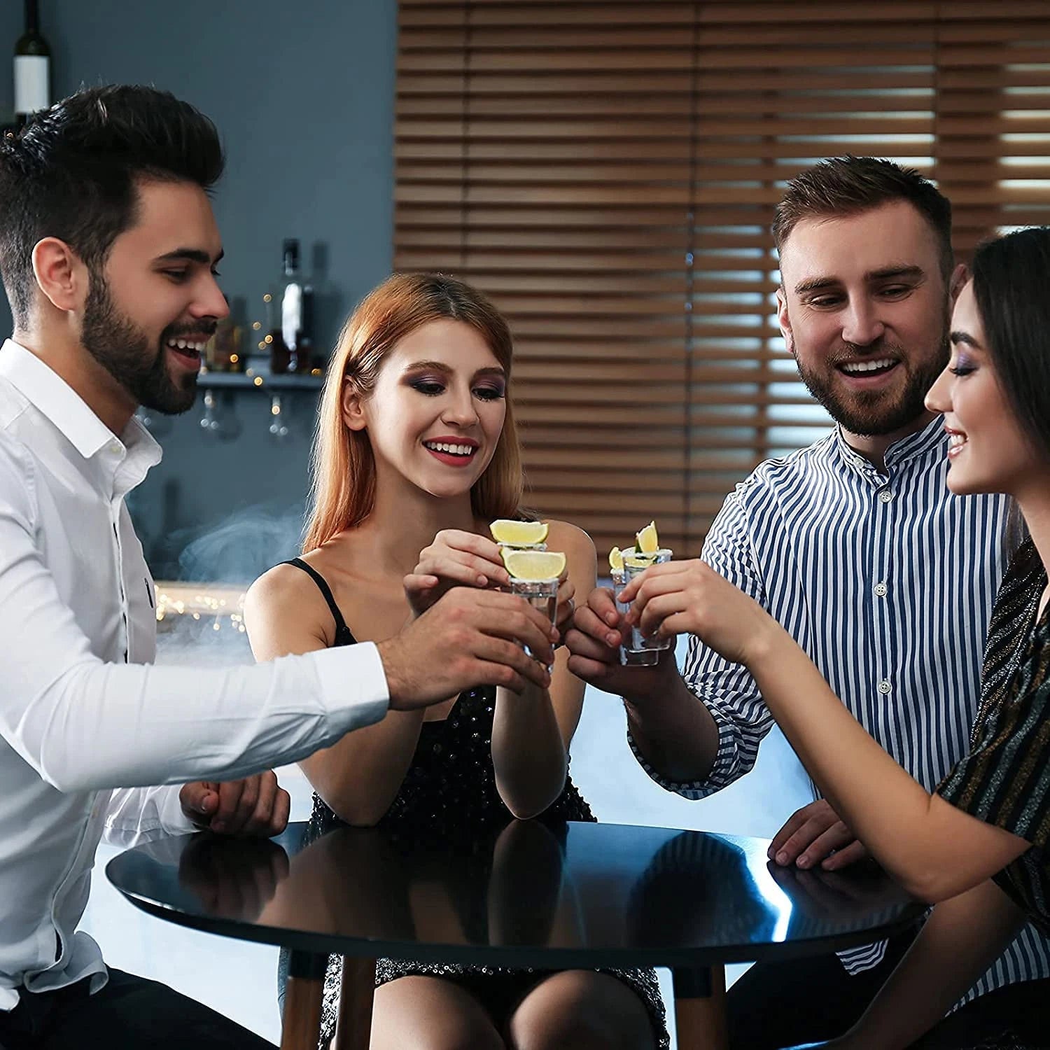 30 Pack Heavy Base Shot Glasses Bulk, 2.2 Oz Square Shot Glasses Set, Clear Espr | eBay