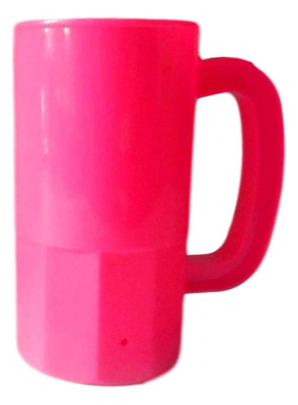 6 Large Pink 22 Oz Beer Mugs Made USA Lead Free Beer Steins Tops in Quality | eBay