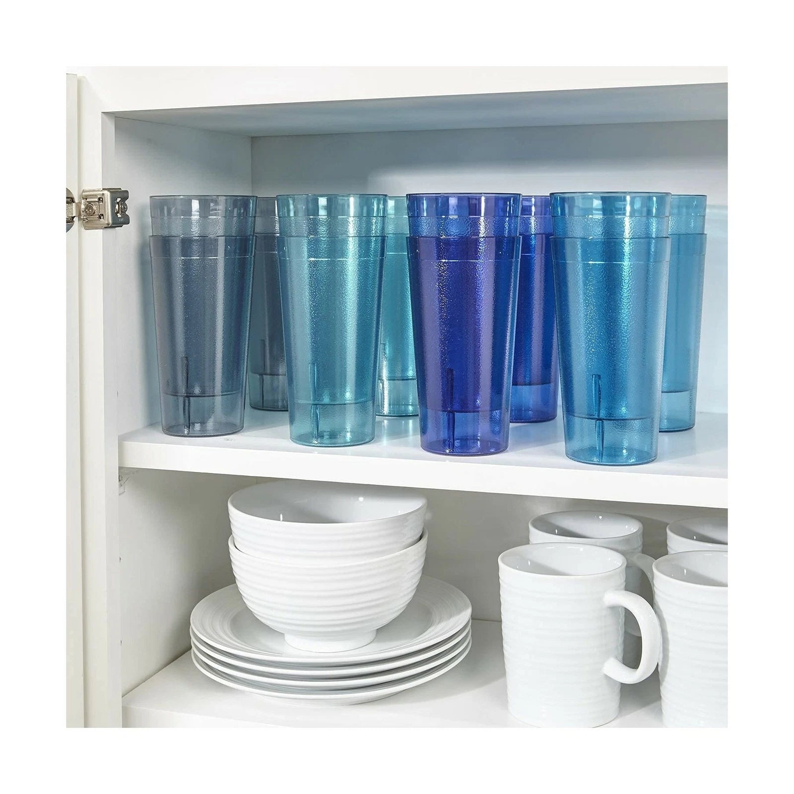 Set of 16 20-Oz Break-Resistant Plastic Restaurant-Style Beverage Tumblers Cups | eBay