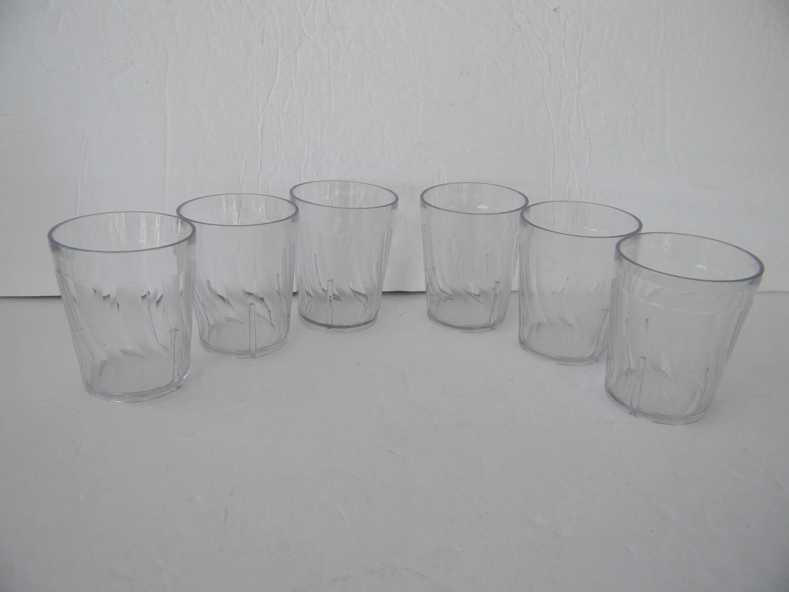 NEW DINEX DX4GC607 CLEAR PLASTIC 6 OZ SWIRL TUMBLER SET OF 6 | eBay