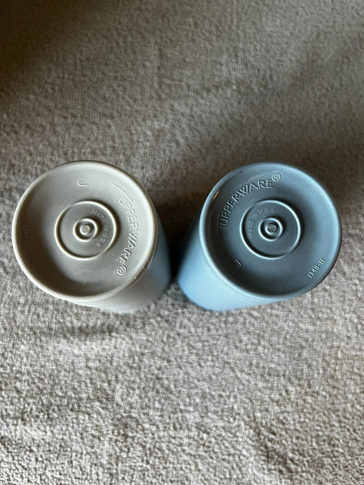 2 Tupperware 1348 16oz Tumblers Blue And Gray | eBay