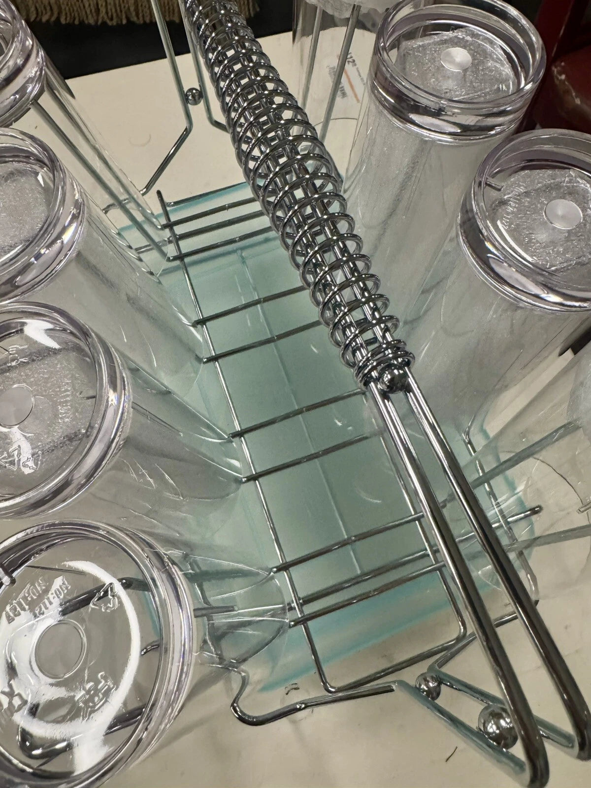 Pike Ridge Acrylic Drinking Cups - Set of 8 Includes Stainless Drink Caddy | eBay