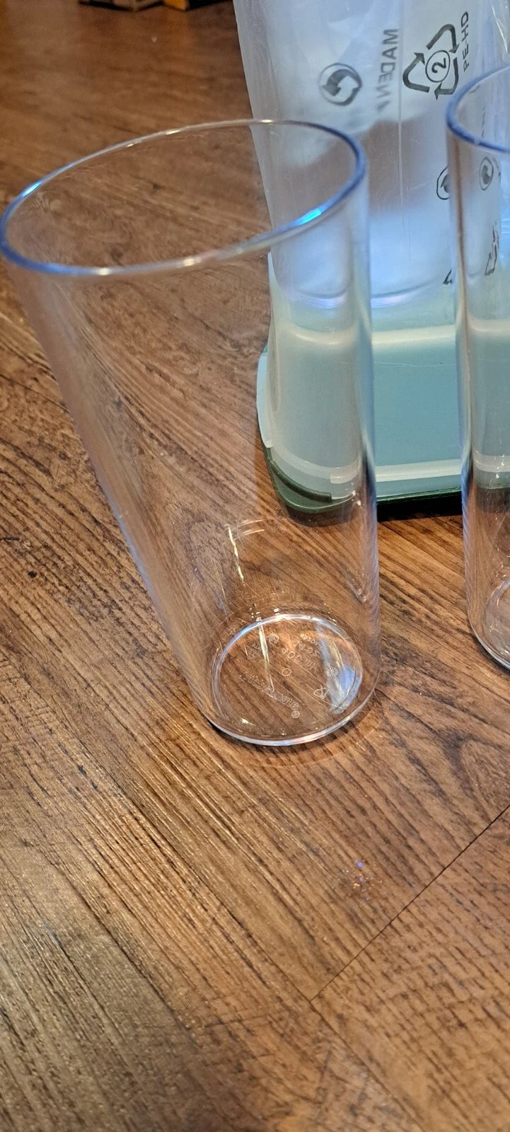 Tupperware Clear Tumblers 14 oz. 8520A Set of 4 Glasses New Clearly Elegant | eBay