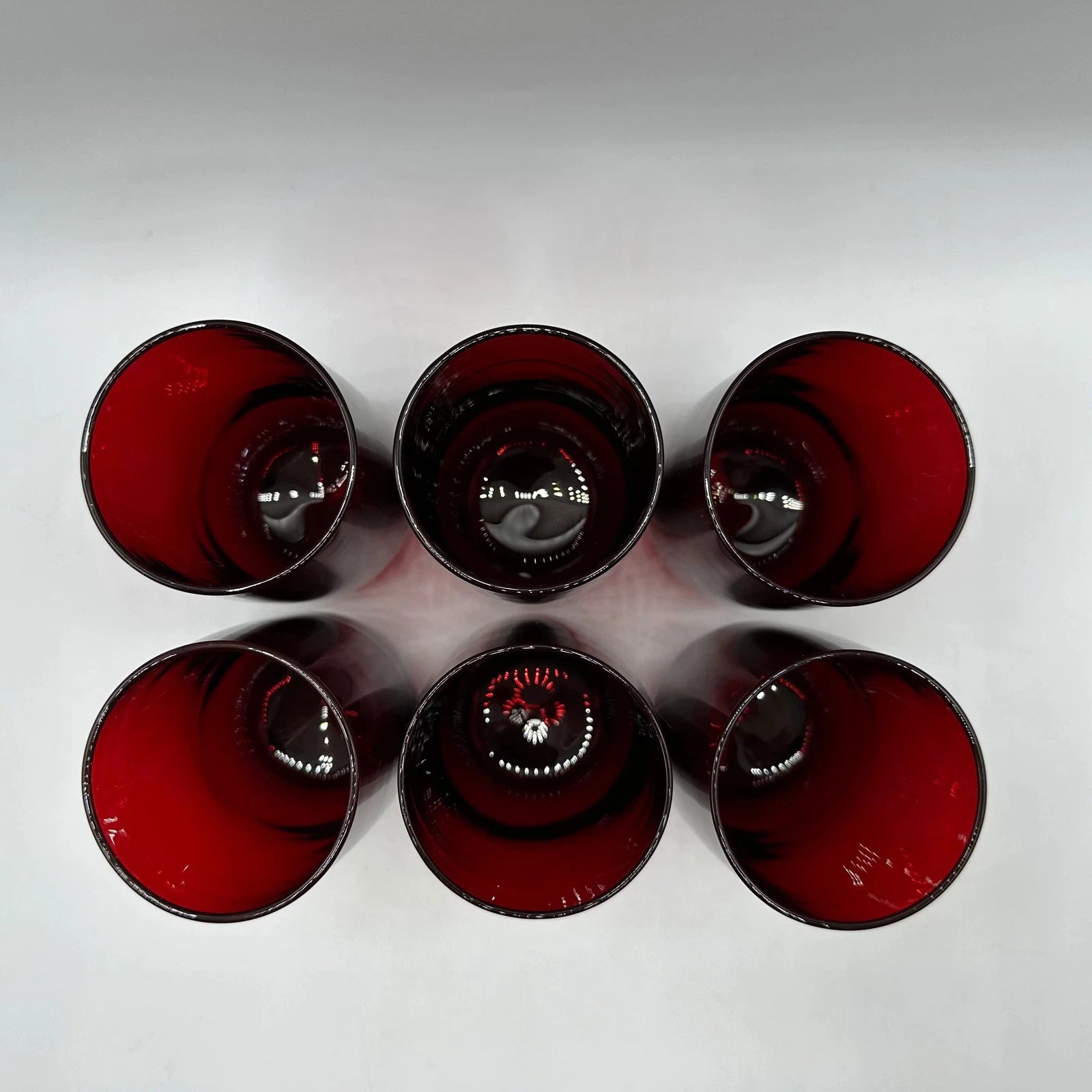 Anchor Hocking Ruby Red Roly Poly Tumbler, 5", Set of 6 | eBay