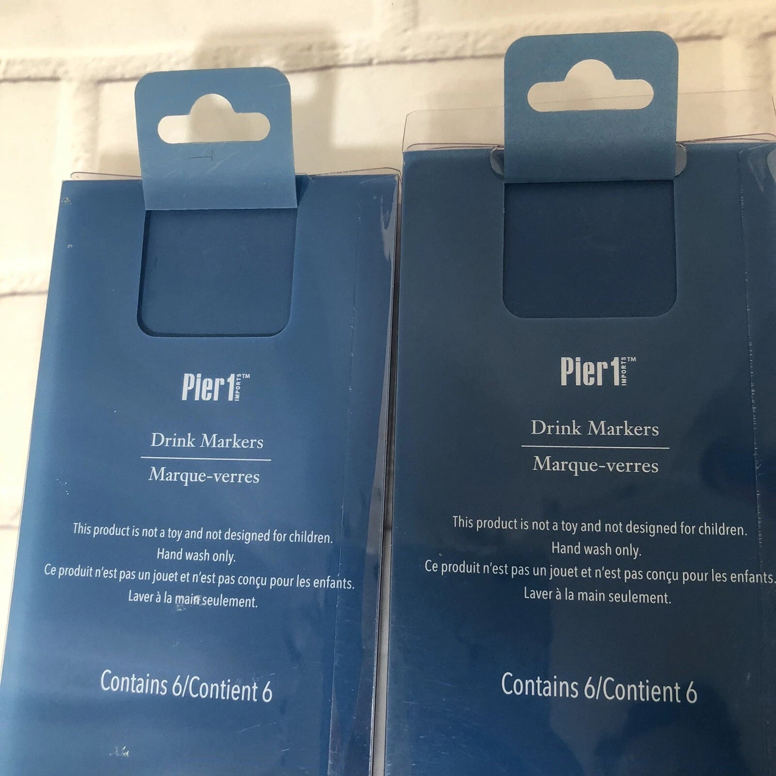 Pier 1 Drink Markers 2 Sets Of Dachshund Weiner Dog Glass Charms | eBay