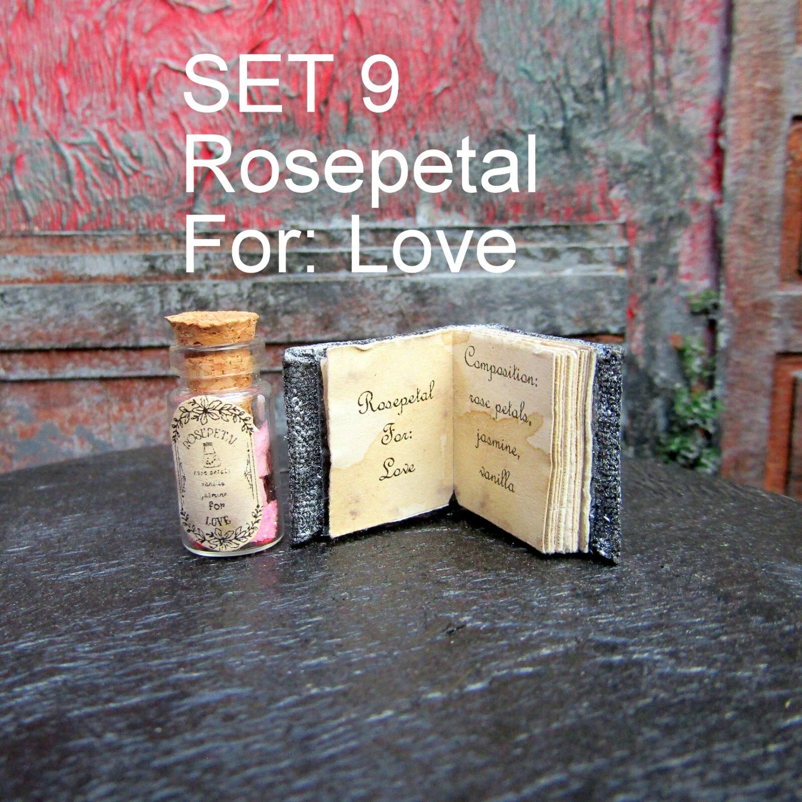 SET Dollhouse miniature Halloween Book and Potion Witch fairy accessory 1/12 1/6 | eBay