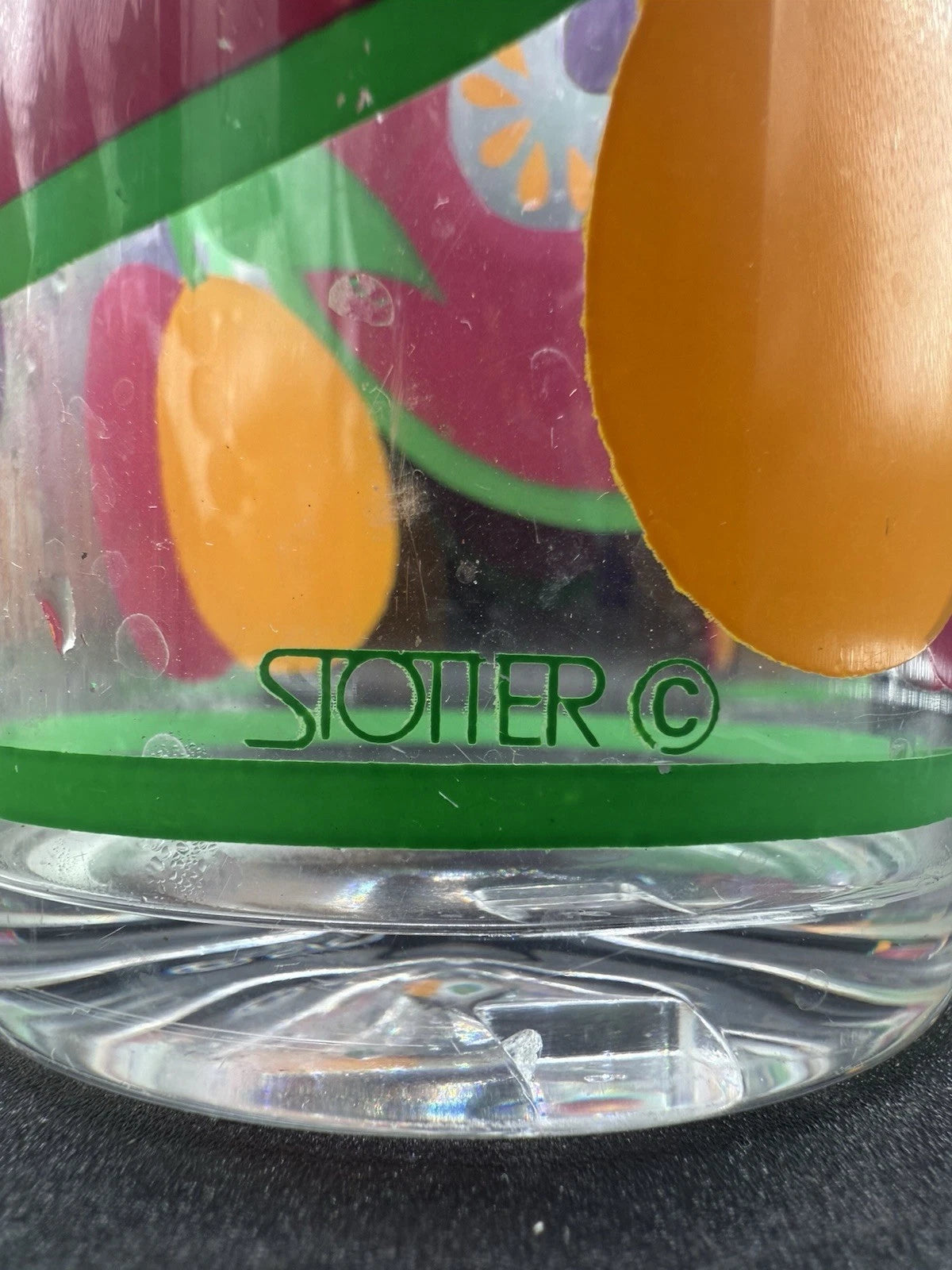 Set of 6 Stotter Mid-Century Plastic Fruit Glasses Vintage 16oz 60s Style MCM | eBay