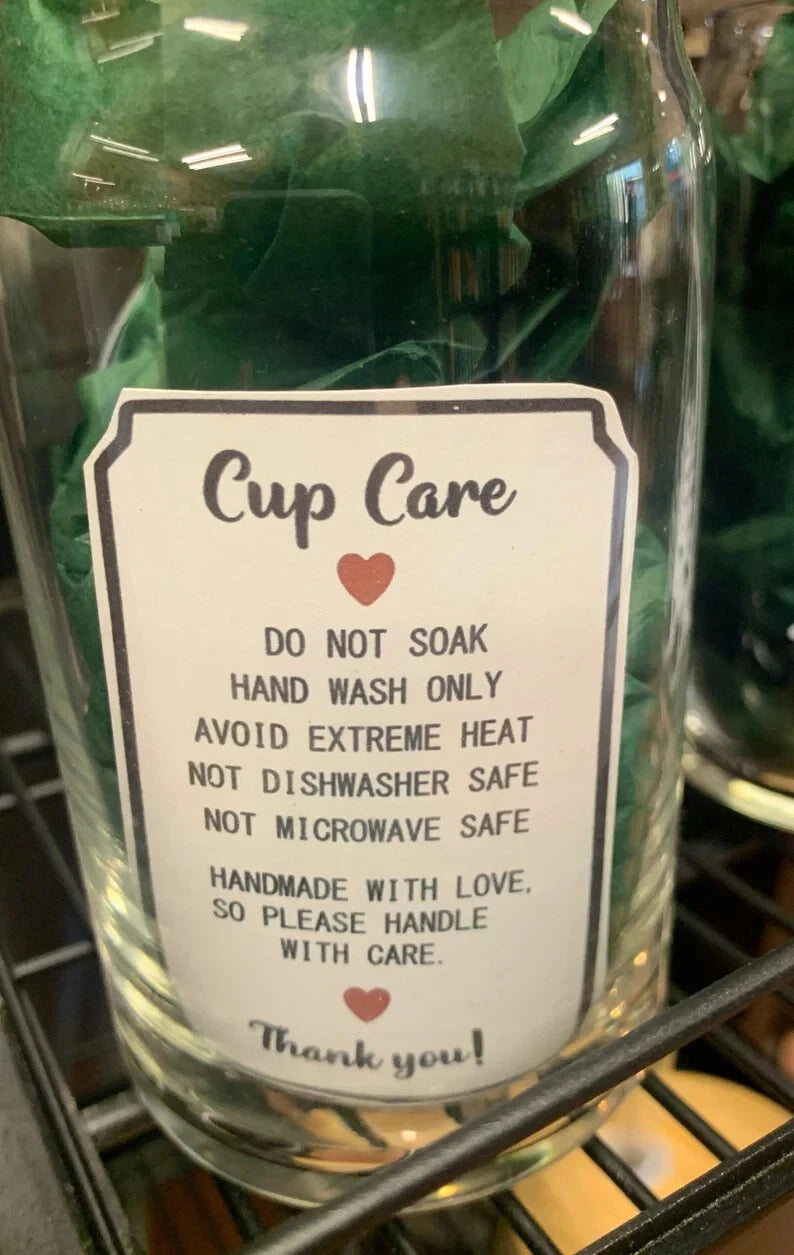 HMD Earth Day Every Day 16 oz Glass Can Tumbler with Bamboo Lid and Straw. | eBay