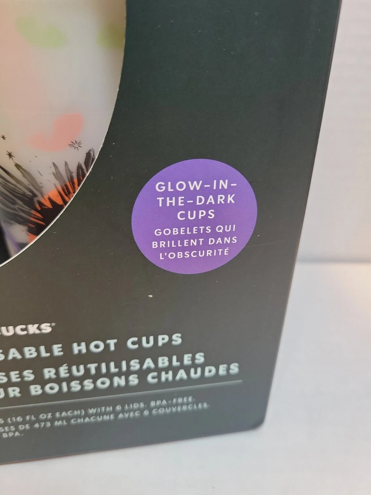 Starbucks Halloween 2022 6 Reusable Glow In The Dark Hot Cups NEW Release BB8 | eBay
