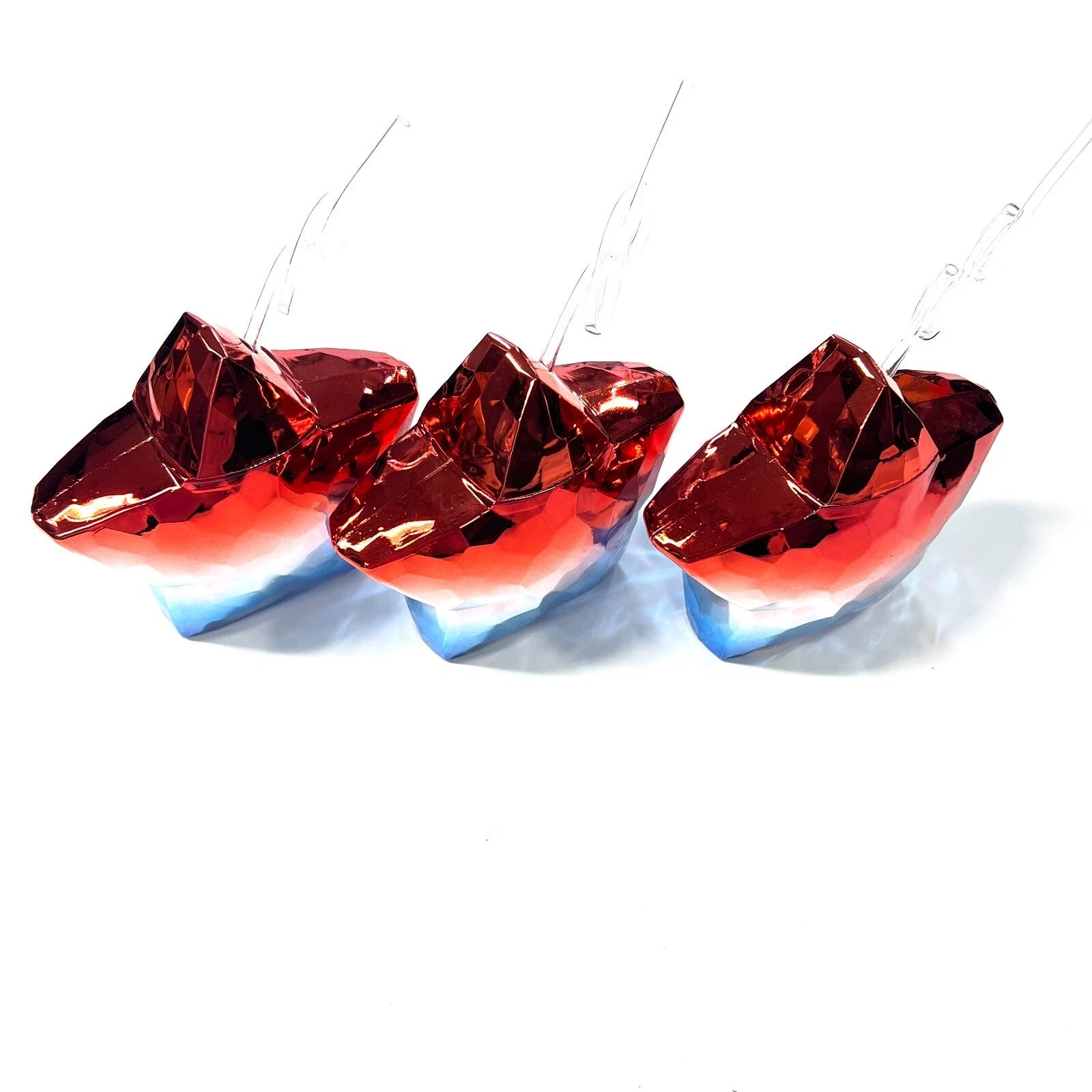 3 Pack Star Drink Tumbler Cup Straw 18.6 fl oz Beverage Red White Blue Patriotic | eBay