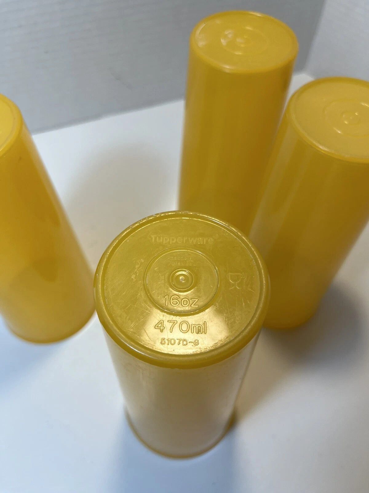 Tupperware 5107D-6 Sherbet Orange Tumblers | eBay