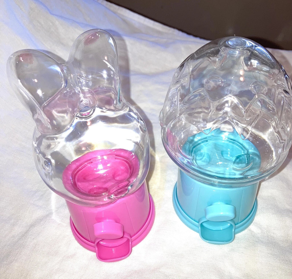 EASTER Set Of 2 Jellybean Candy Dispensers Bunny and Egg Shaped pink blue | eBay