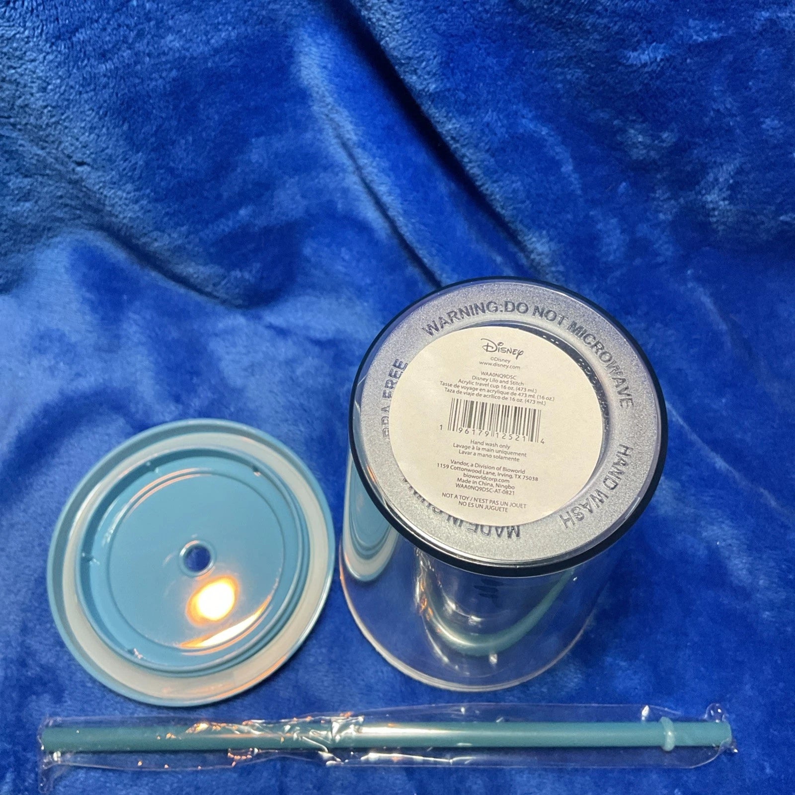 Disney Lilo & Stitch Plastic Tumbler With Straw 16oz Double Wall BPA Free NEW | eBay