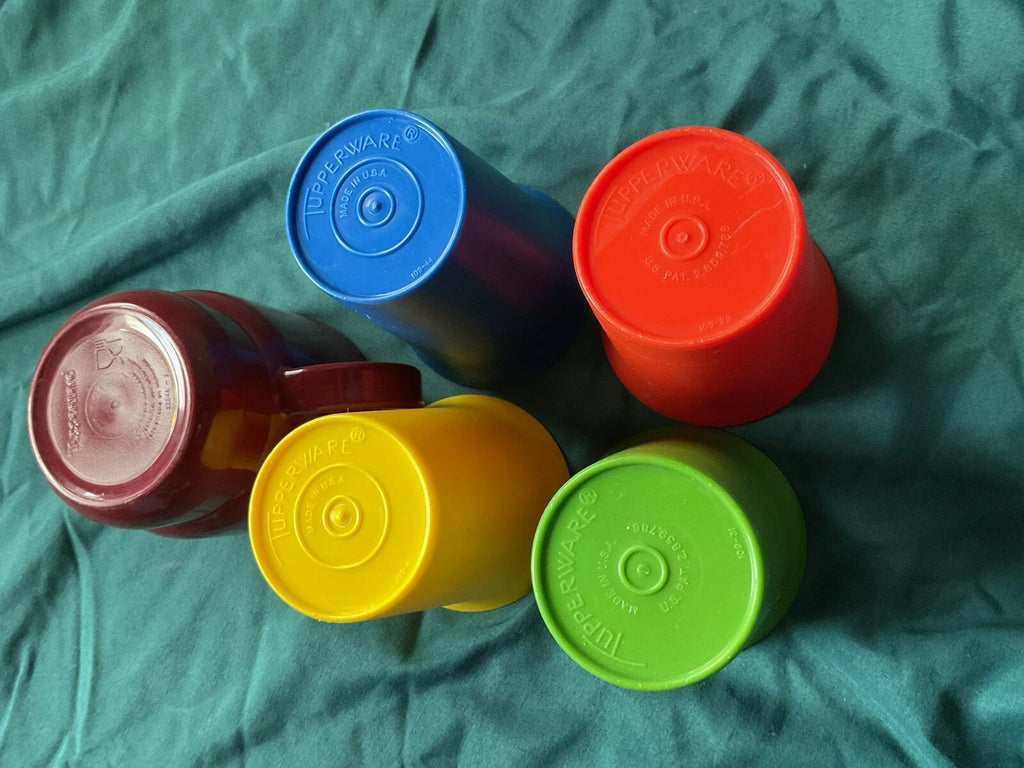 LOT OF 5 - (4) Vintage Tupperware 6oz Kids Stacking Cups #109 USA + (1) Mug | eBay