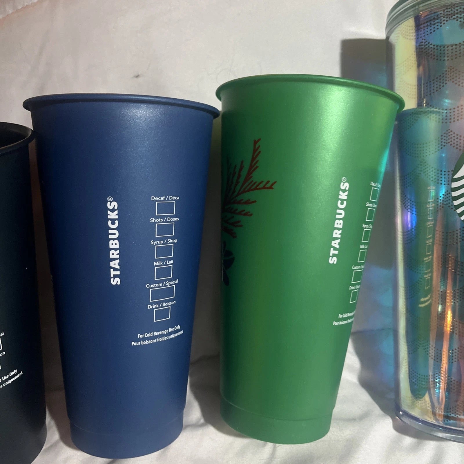 Starbucks Tumbler Cups Various Holiday Styles LOT W/ 24 oz Sparkle (6) Collector | eBay