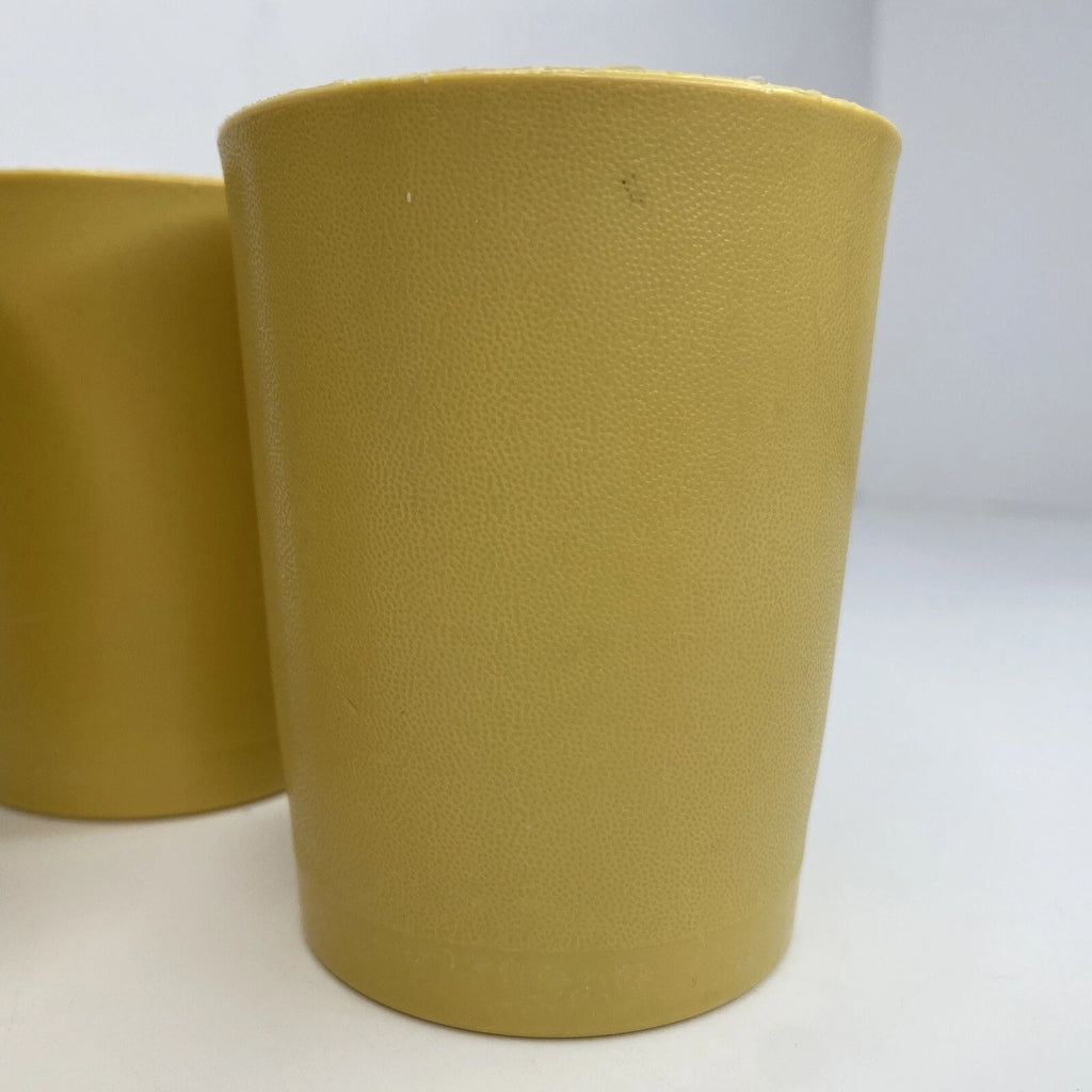 Vintage TUPPERWARE Juice Cups/Tumblers Set of 3 Mustard Yellow #1251 6 ounce | eBay