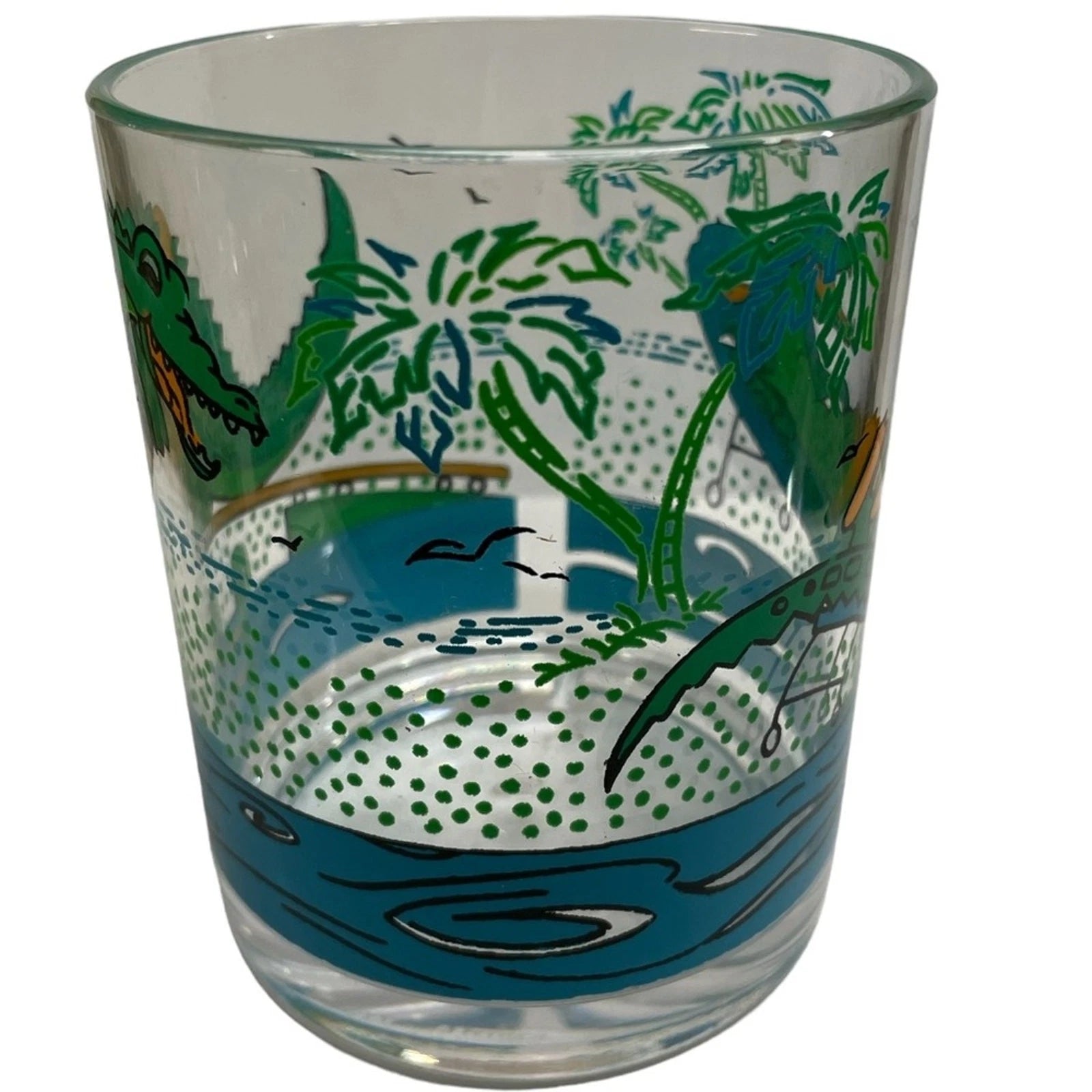 Vintage Stotter Cup Tumblers Alligator Acrylic Drink Glasses Set Of 6 Gator 70s | eBay