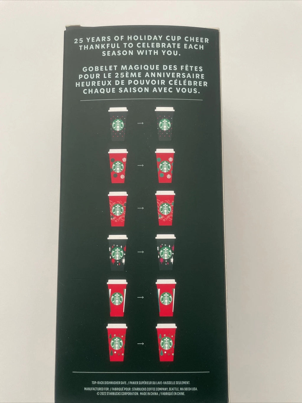 Starbucks 2022 | Holiday Color Changing Reusable Hot Cups 6-Pack 16oz NEW | eBay