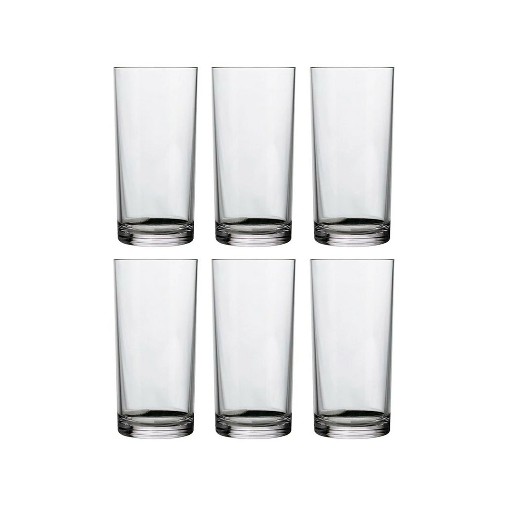 Set of 6 16-Oz Premium Quality Plastic Water Tumbler Crystal-Clear Drinking Cups | eBay