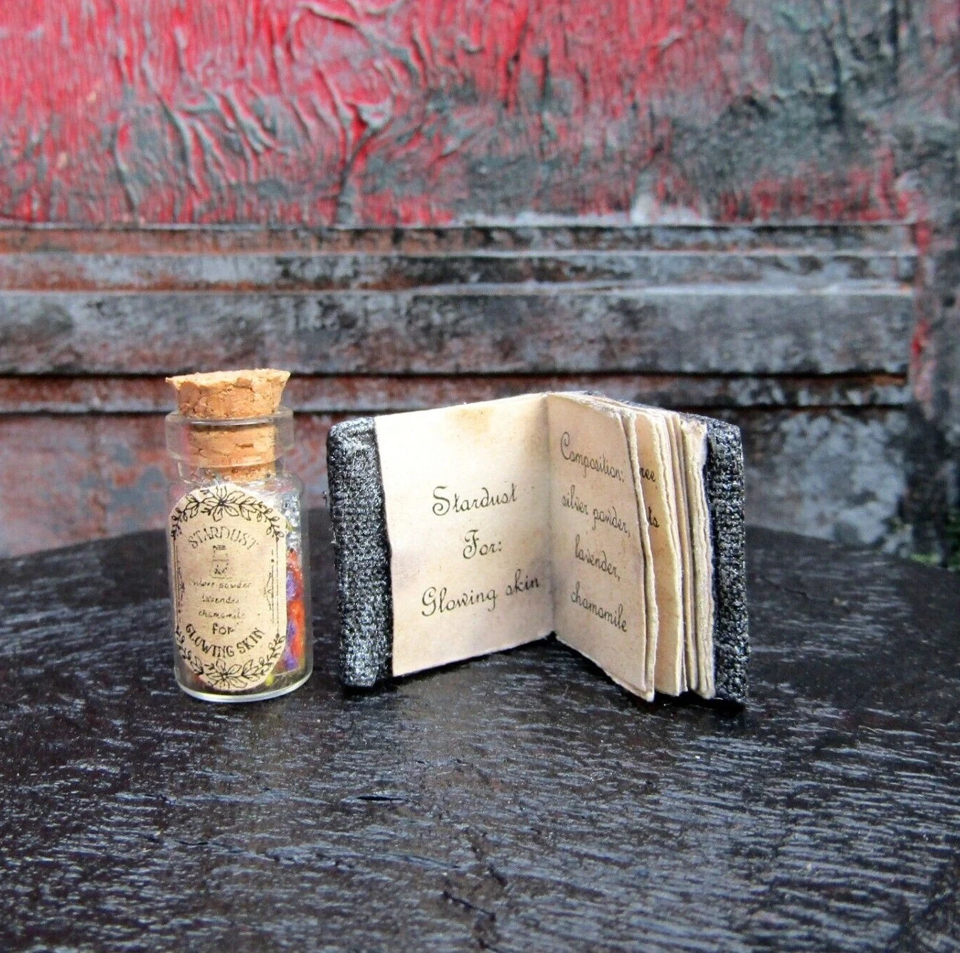 SET Dollhouse miniature Halloween Book and Potion Witch fairy accessory 1/12 1/6 | eBay